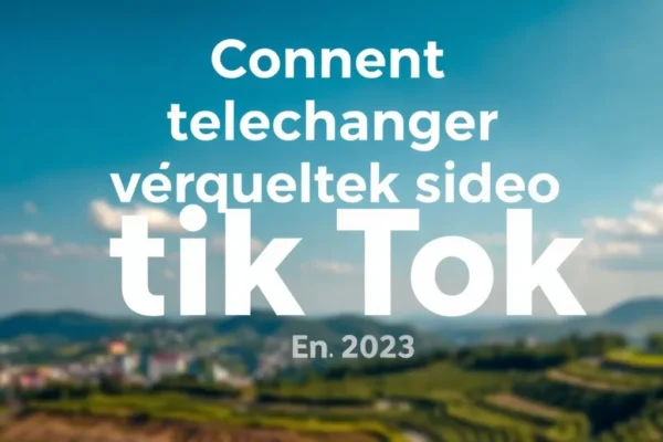 Comment telecharger video tik tok facilement en 2023
