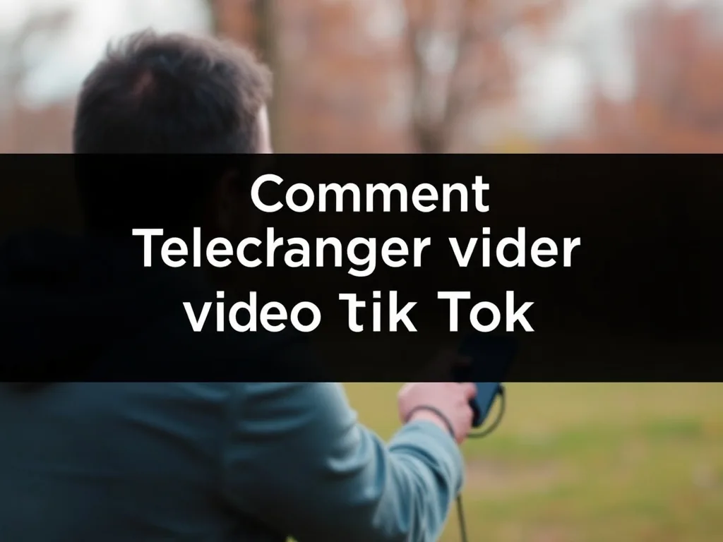 Comment telecharger video tik tok facilement et rapidement