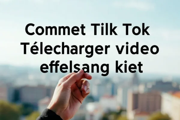 Comment tik tok telecharger video facilement et rapidement