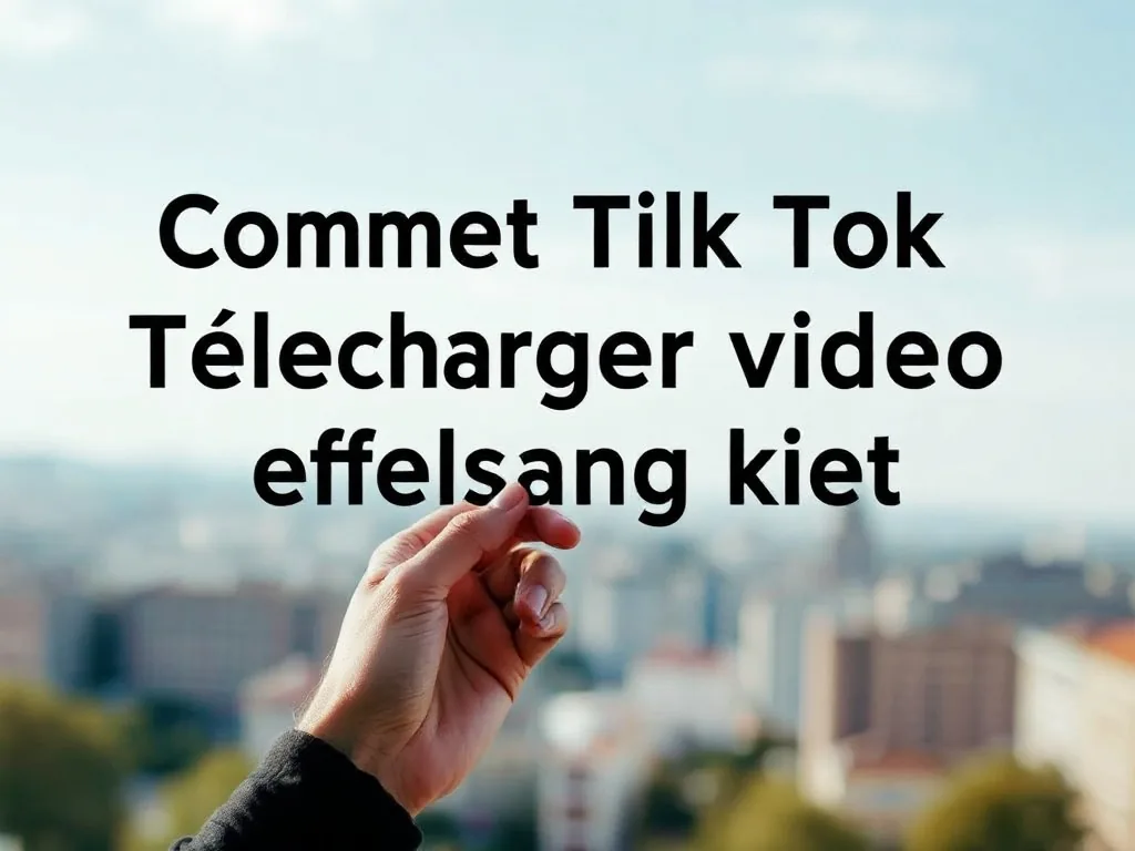 Comment tik tok telecharger video facilement et rapidement